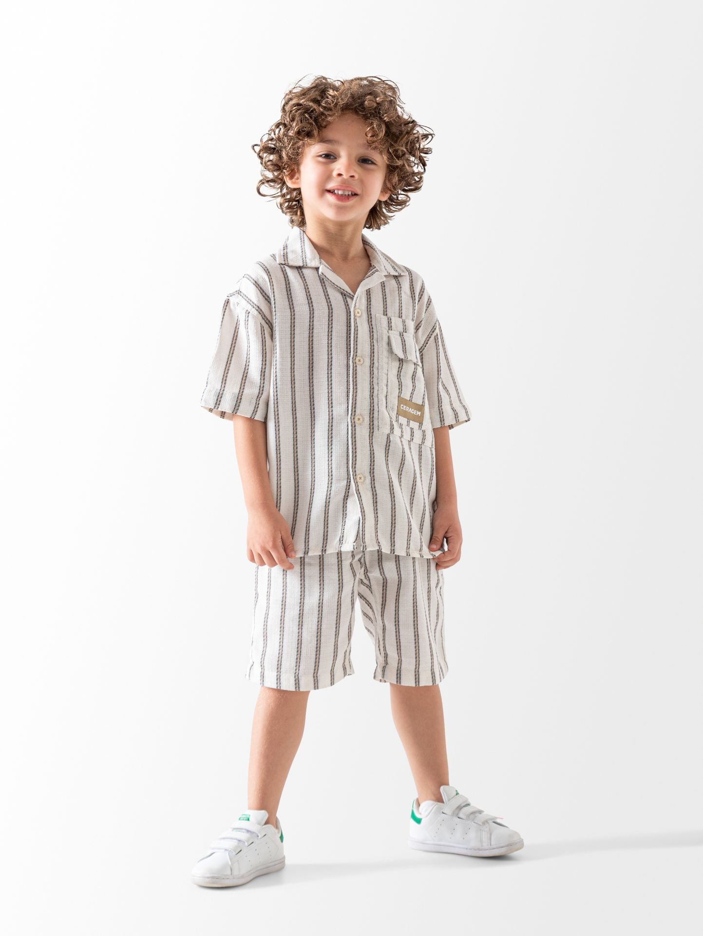 Ninos Kids storeStriped Short Setطقم خروجDIDUTTI