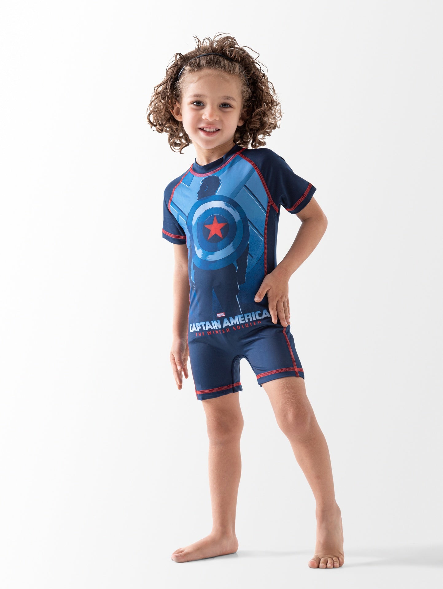 Ninos Kids storeCaptain America SwimsuitOne - Piece SwimwearI Wear
