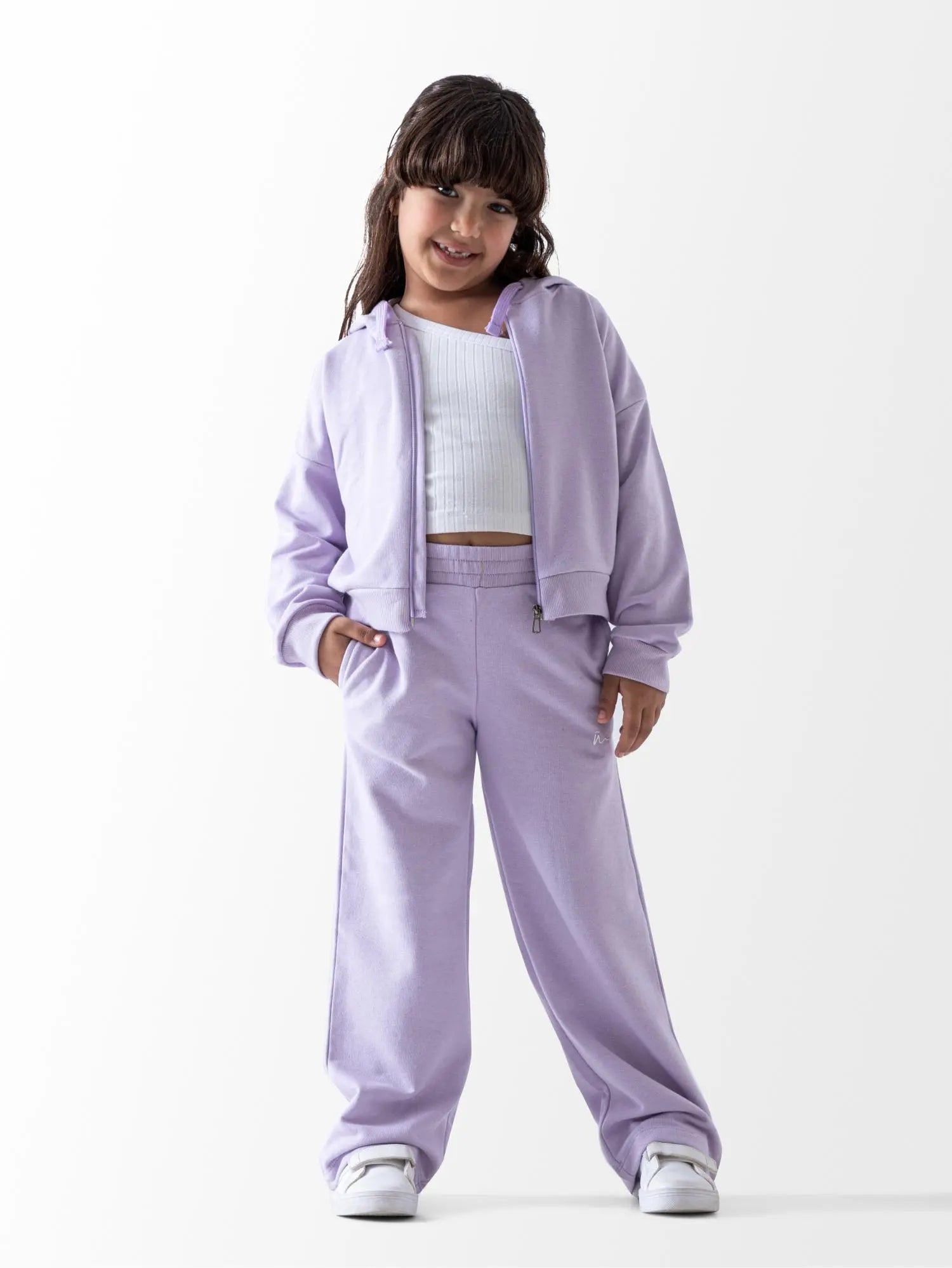 Ninos Kids storeCrop top,wide leg Zipper setطقم خروجNINOS
