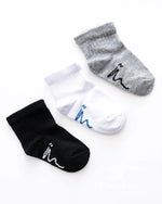 Ninos Kids storeBoys' WH-BL-GR Half 3-Piece SocksSocksNINOS