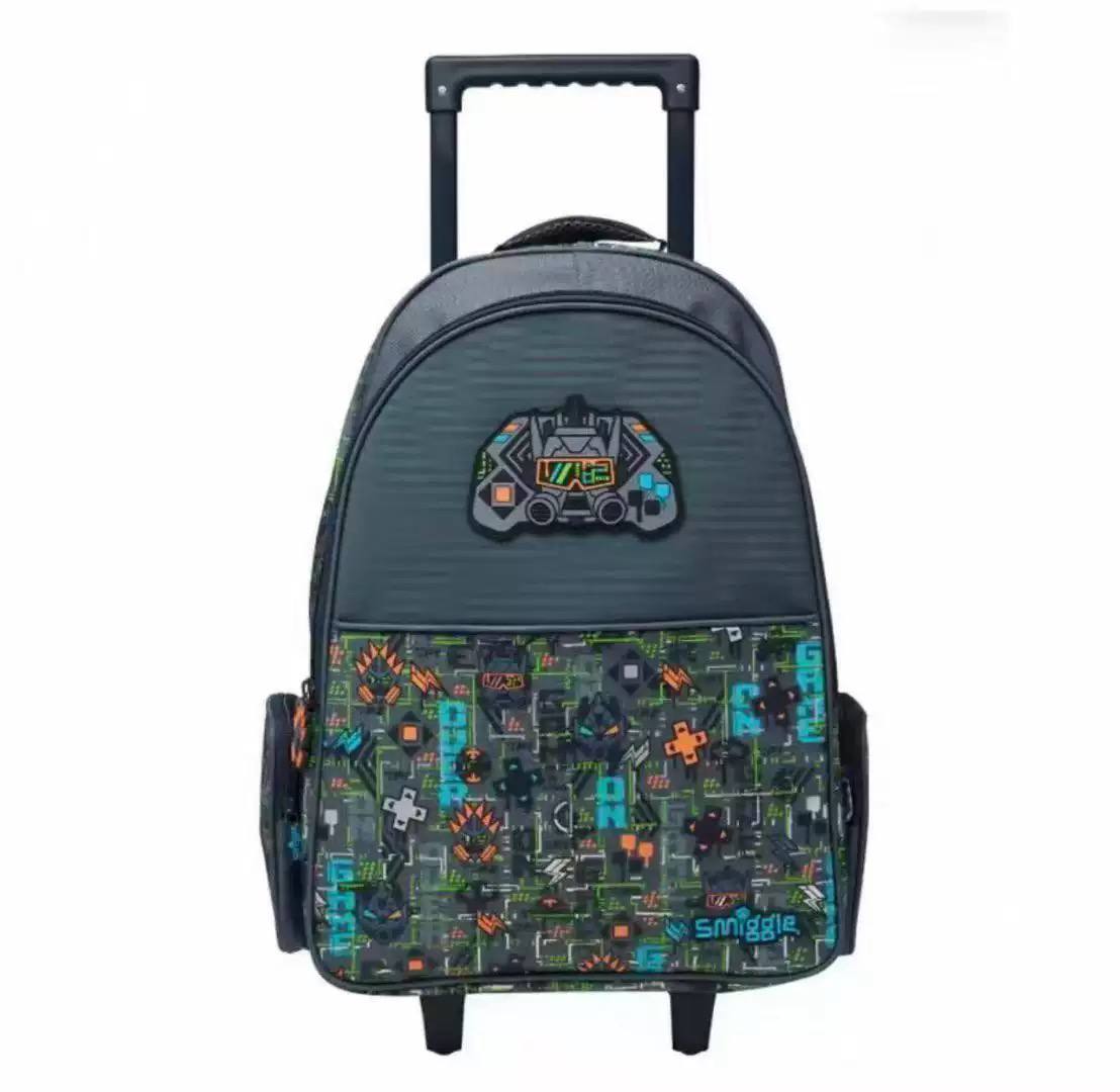 Ninos Kids storeGame Trolley BackpackTrolly Bag شنطه مدرسة ترولليSMIGGLE