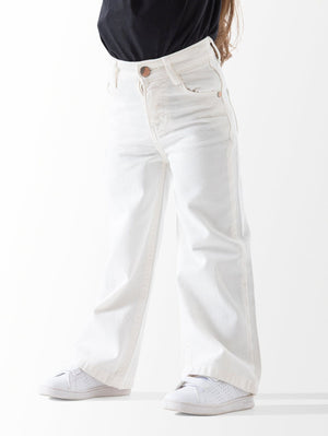 Wide Leg Gabardine Pants