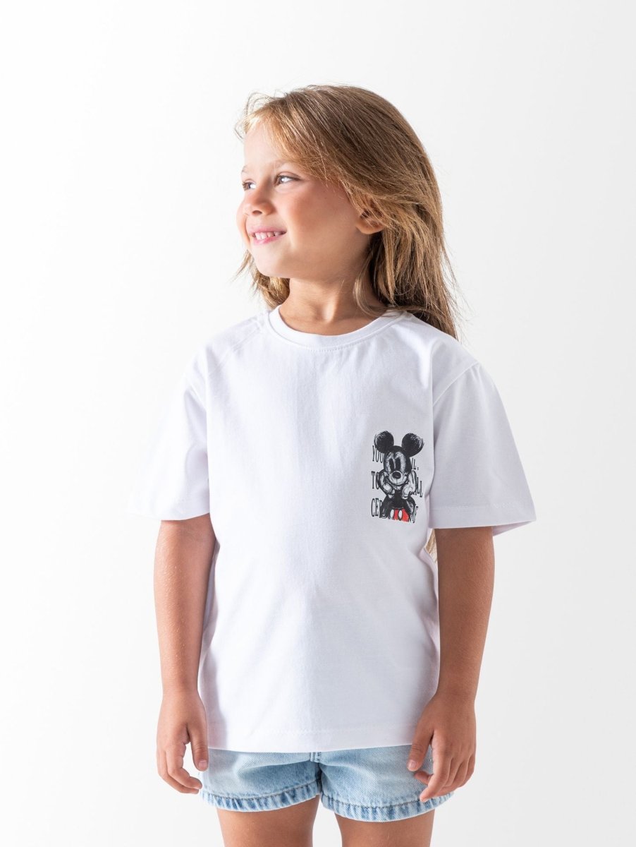 Ninos Kids storeGirls' White Mickey T-ShirtT-ShirtsNINOS