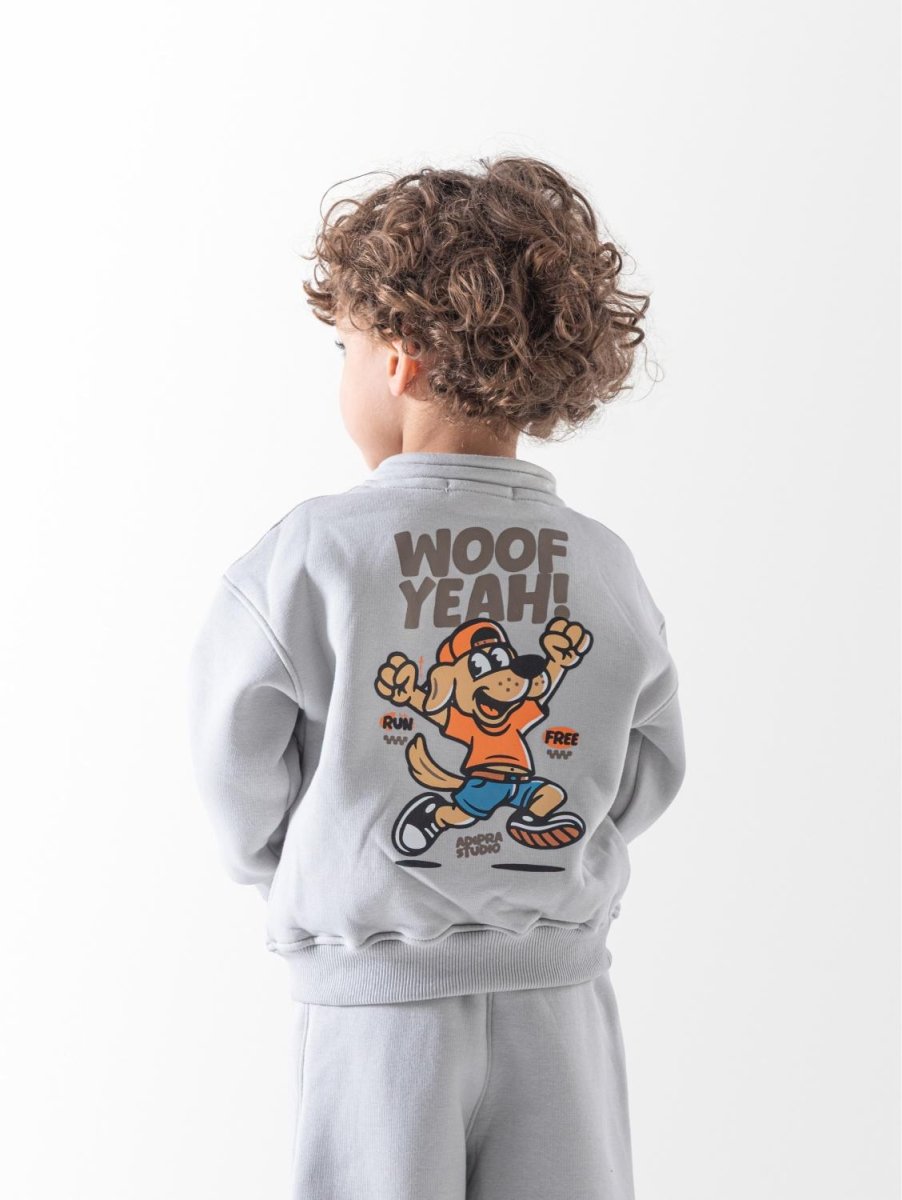Ninos Kids storeBaby Boys' Grey Woof Yeah 2-Piece Pyjama SetPajamasSOTRA