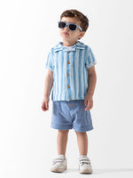 Ninos Kids storestriped 3PCS Short SetØ·Ù‚Ù… Ø®Ø±ÙˆØ¬Generic