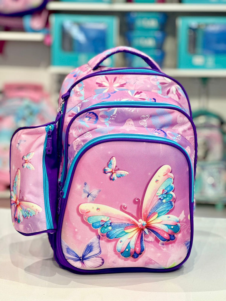 Ninos Kids storeButterfly 2PCS School BagBack Bag شنطه مدرسة ظهرJasmin