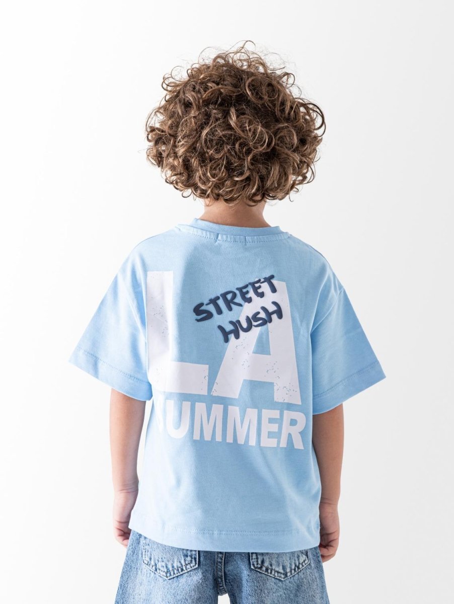 Ninos Kids storeBoys' Baby Blue La Summer T-ShirtT-ShirtsNINOS
