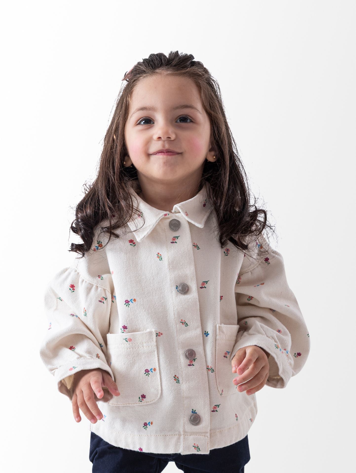 Floral Gabardine Jacket