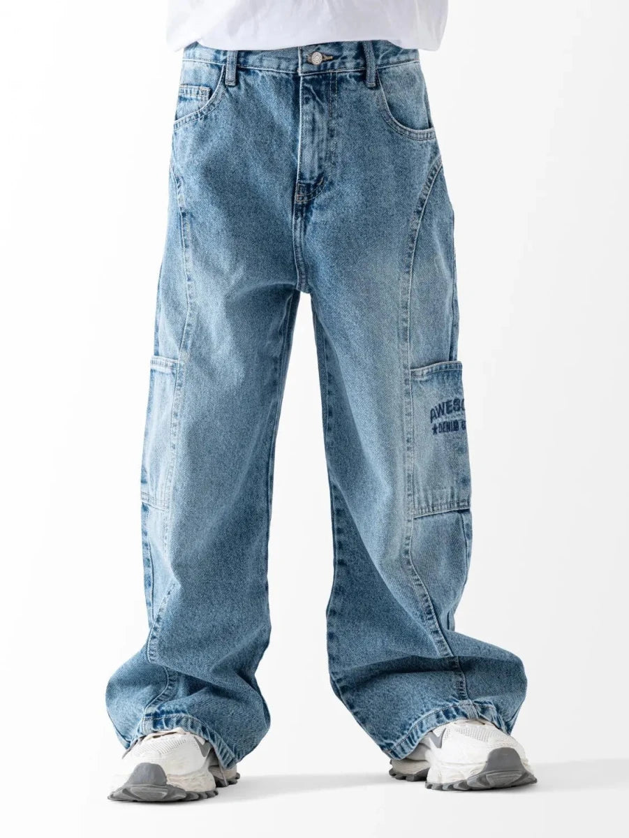 Ninos Kids storeBoys' Medium Denim Wide Leg JeansJeans pantsNINOS