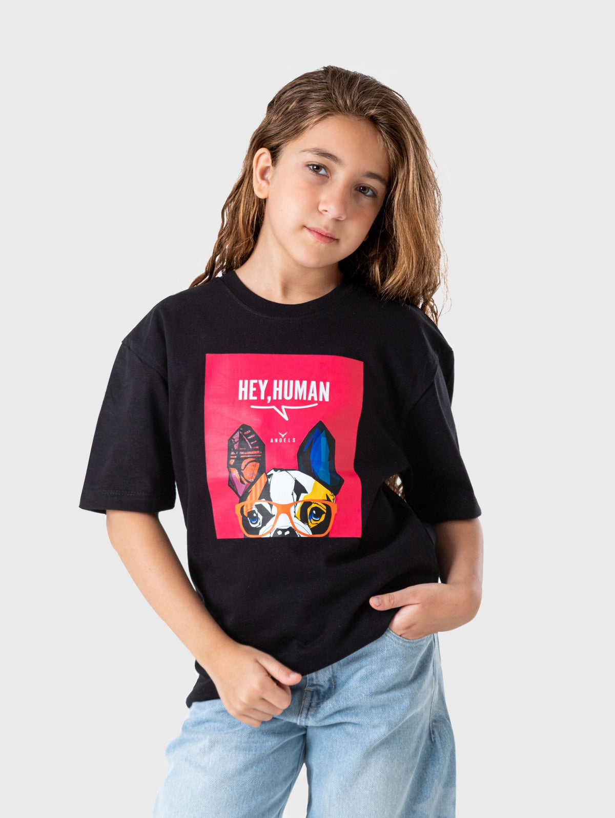 Ninos Kids storeHey Human T-ShirtT-ShirtsAngels