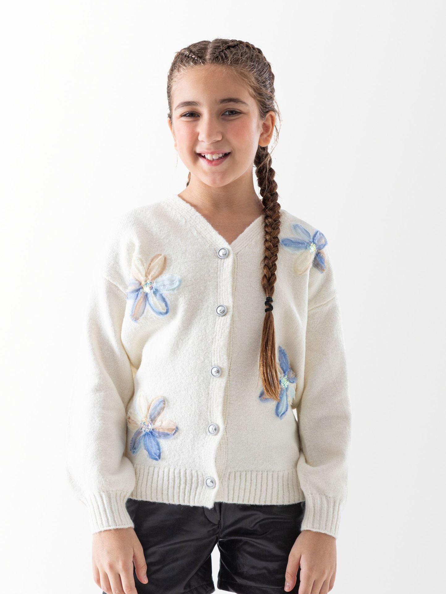 Ninos Kids storeFlower CardiganKnitwearCHINA