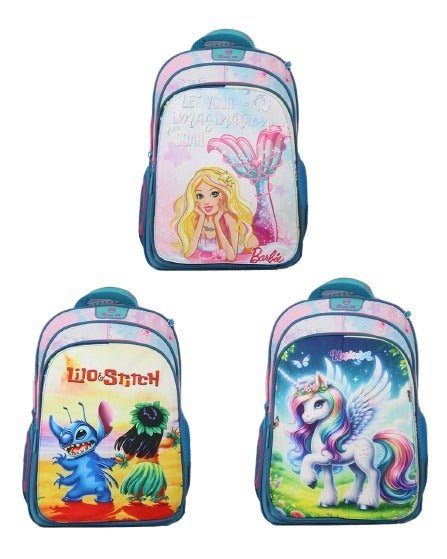 Ninos Kids storeBarbie 3PCS BackpackBag set طقم شنط مدرسة3M