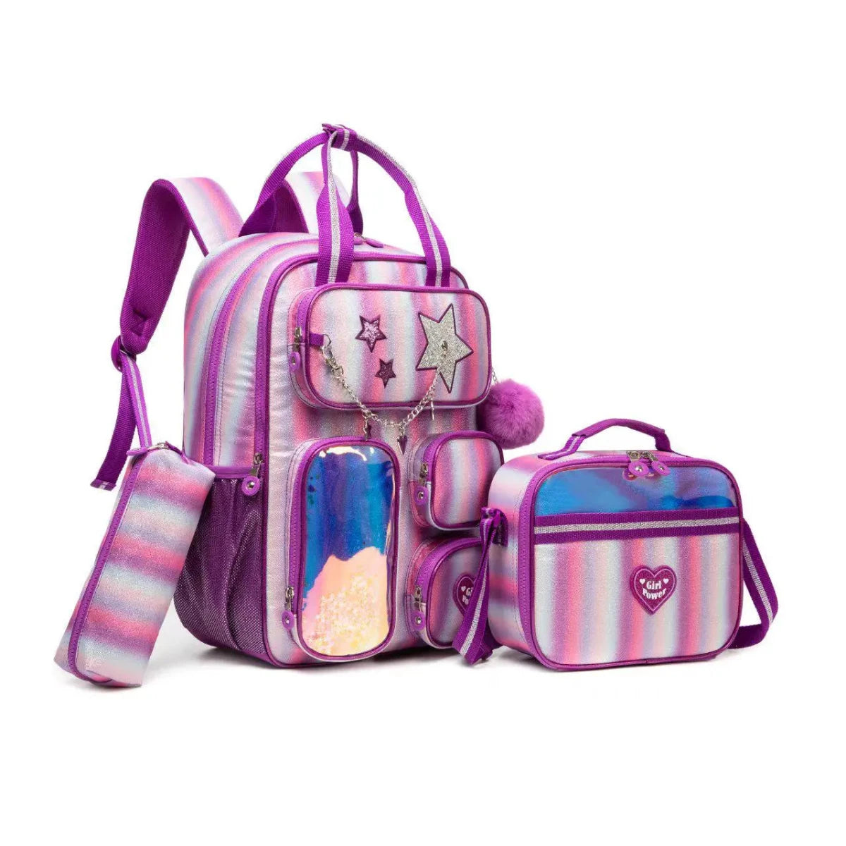 Ninos Kids storeStar 3PCS BackpackBag set طقم شنط مدرسةJasmin
