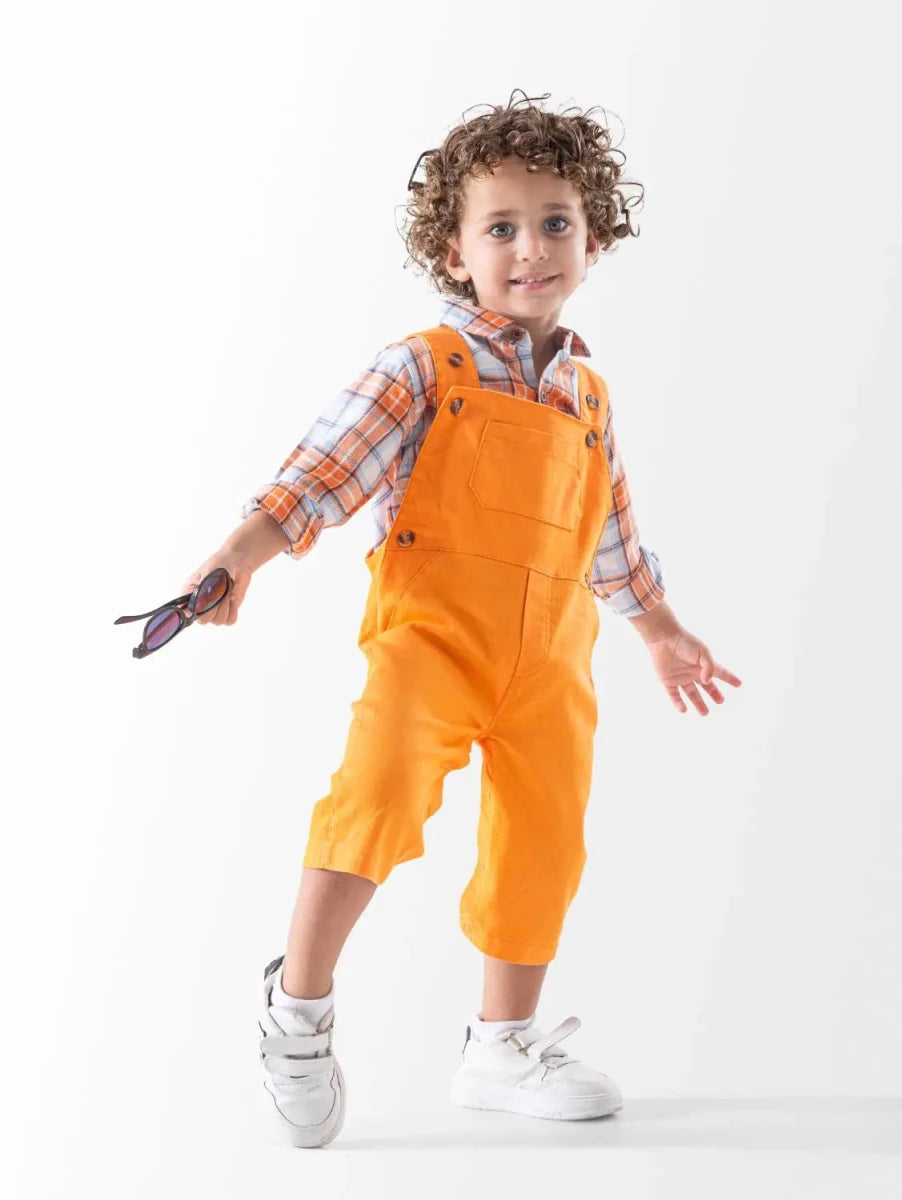 Ninos Kids storeBaby Boys' Orange Checks 3-Piece Occasion SetGoing-Out SetsGeneric