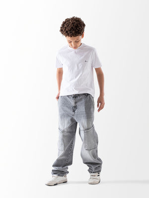 Wide Leg Jeans Trousers