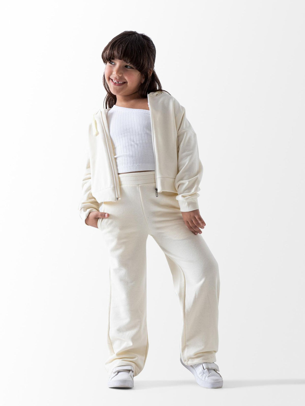 Ninos Kids storeCrop top,wide leg Zipper setطقم خروجNINOS