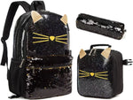Ninos Kids storeCat 3PCS BackpackBag set طقم شنط مدرسةJasmin