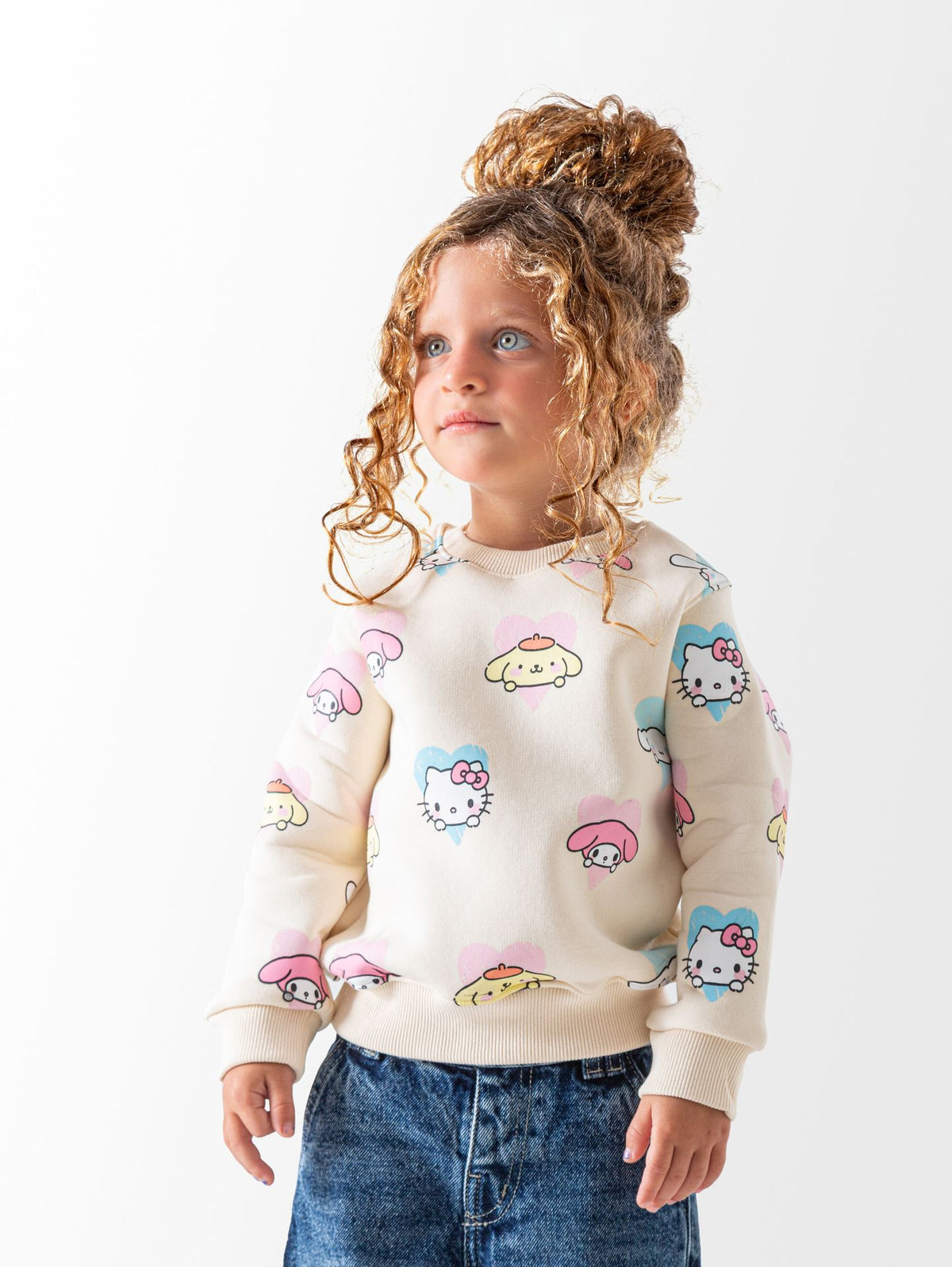 Ninos Kids storeBaby Girls' Beige Hello Kitty SweatshirtSweatshirtsNINOS