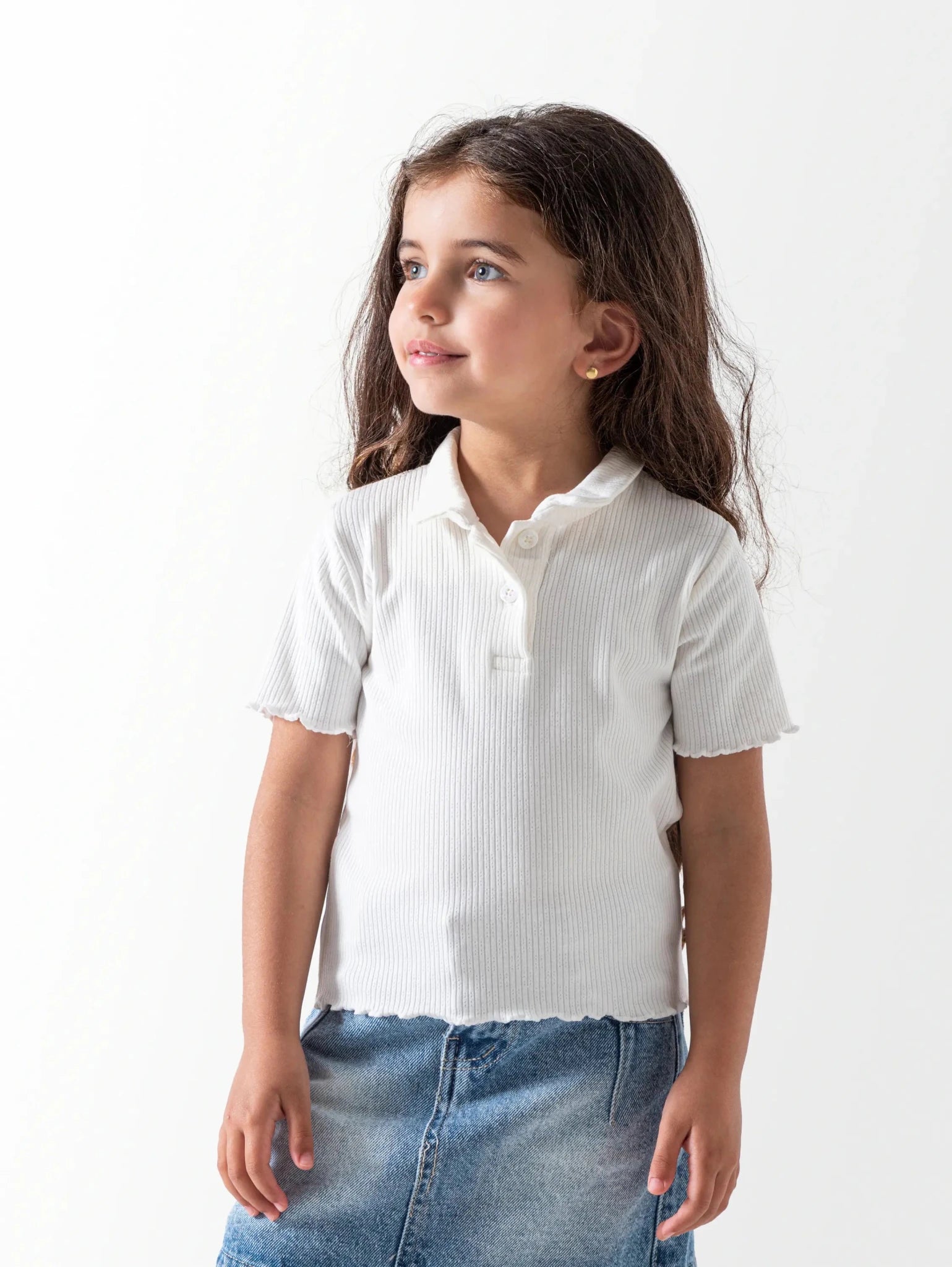 Ninos Kids storeRibbed Polo ShirtGirl blouseNINOS