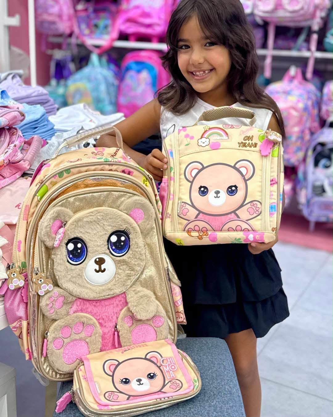 Ninos Kids storeBear 3PCS BackpackBag set طقم شنط مدرسةShimola