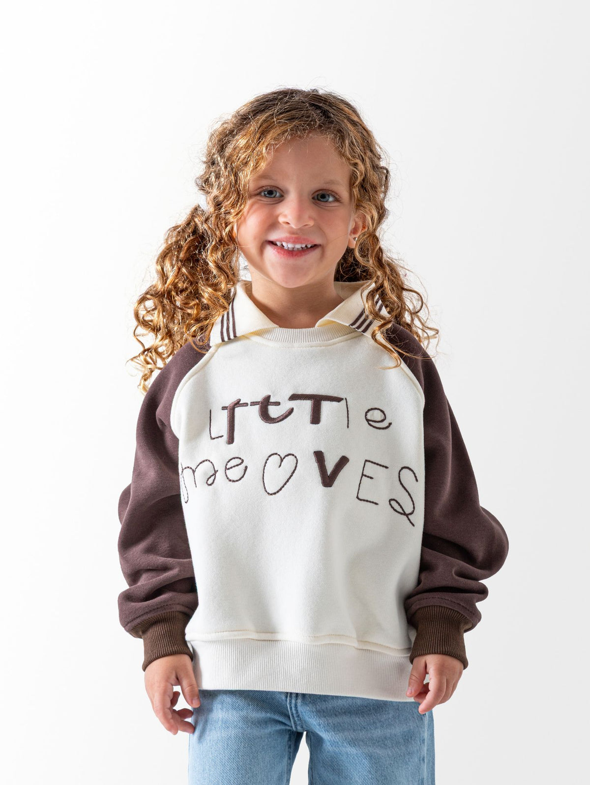 Kids' beige milton sweatshirt by Ninos Kids