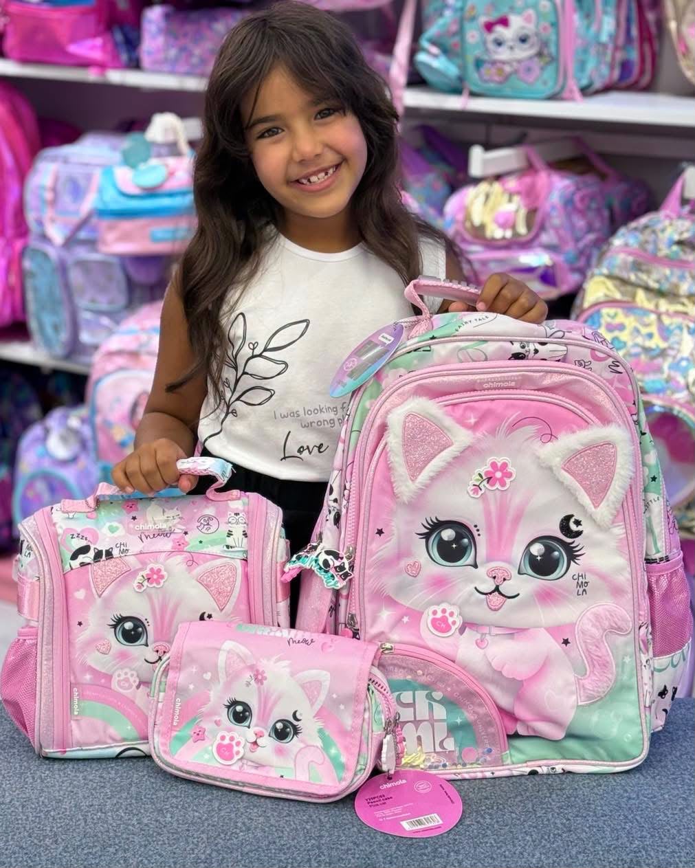 Ninos Kids storeCat 3PCS BackpackBag set طقم شنط مدرسةShimola