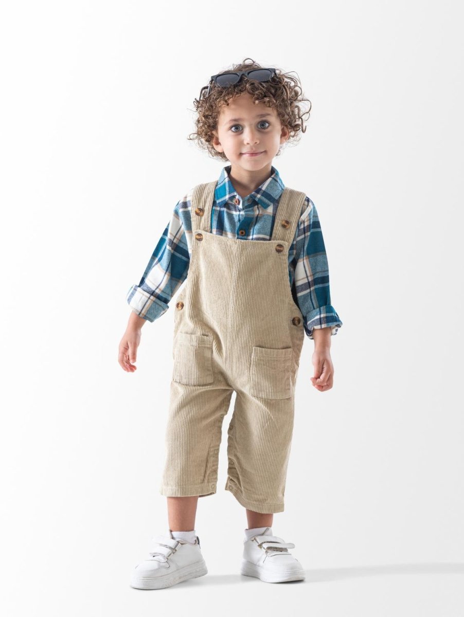 Ninos Kids storeBaby Boys' Beige Checks 3-Piece Occasion SetGoing-Out SetsGeneric