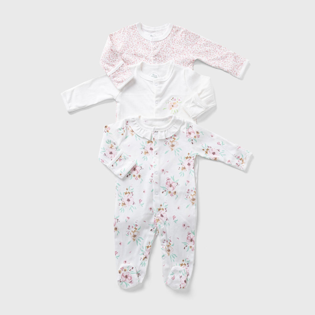 Flower 3-Pack Bodysuit