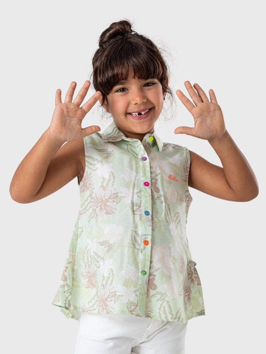Ninos Kids storeFlower Cut BlouseGirl blouseBee Born