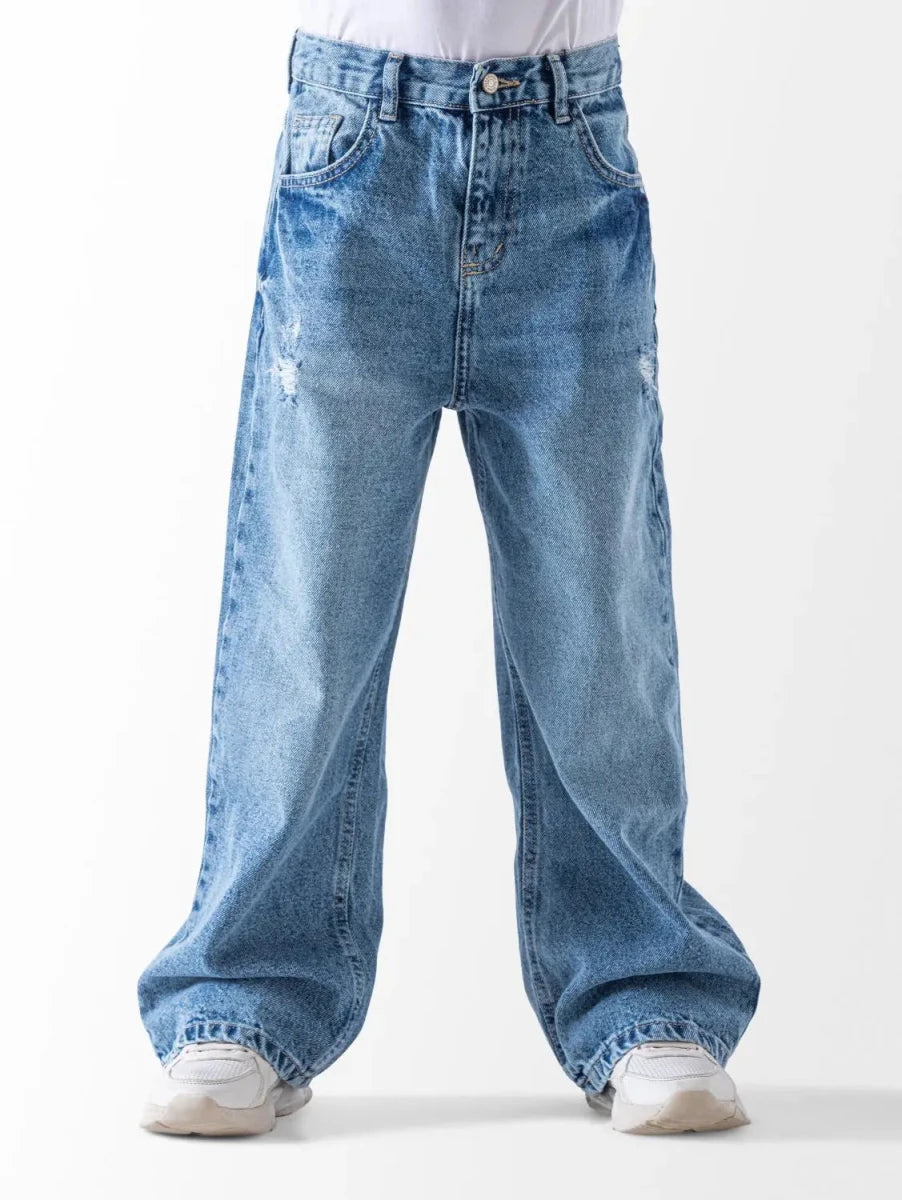 Ninos Kids storeBoys' Medium Denim Wide Leg JeansJeans pantsNINOS