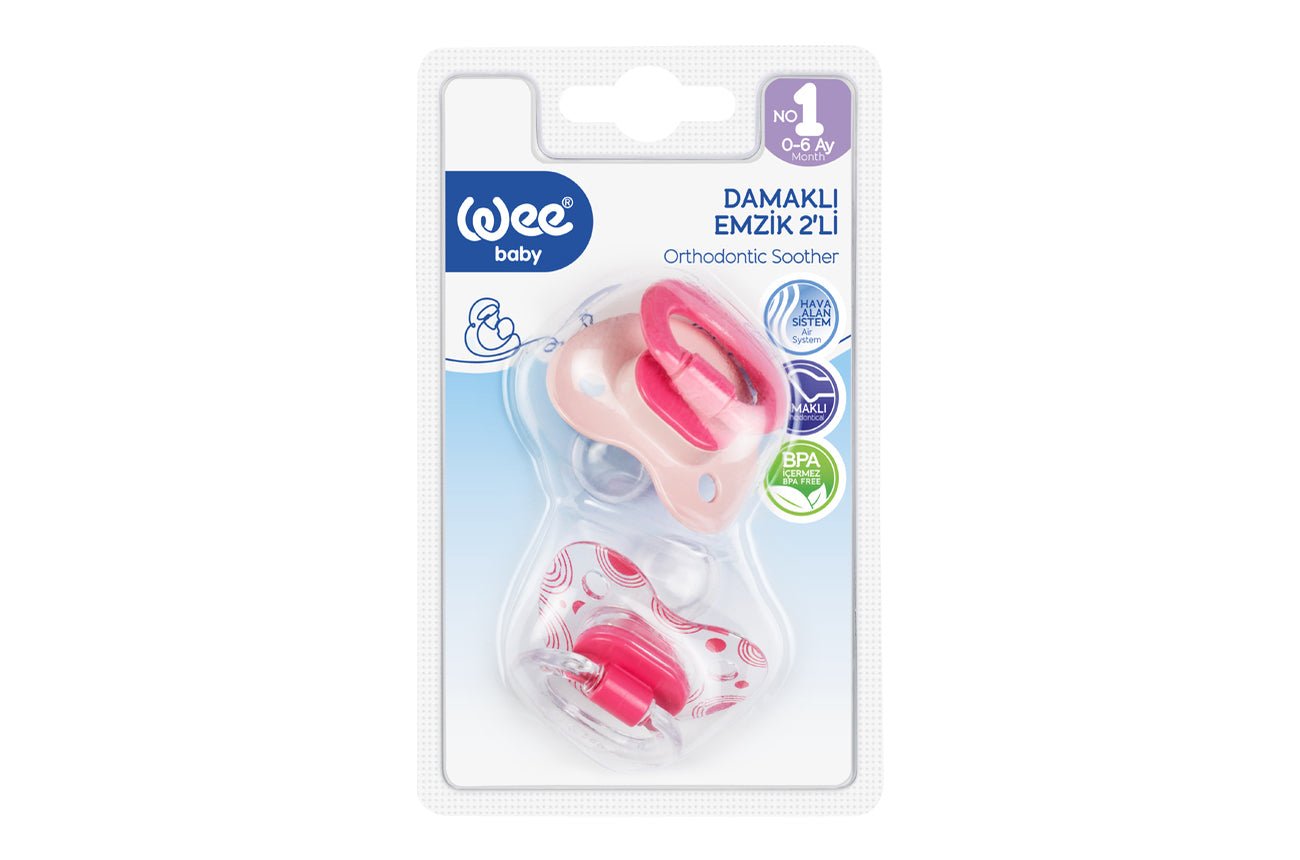 Ninos Kids store2 Pcs Orthodontical Soother 0 - 6pacifiers اللهياتWee
