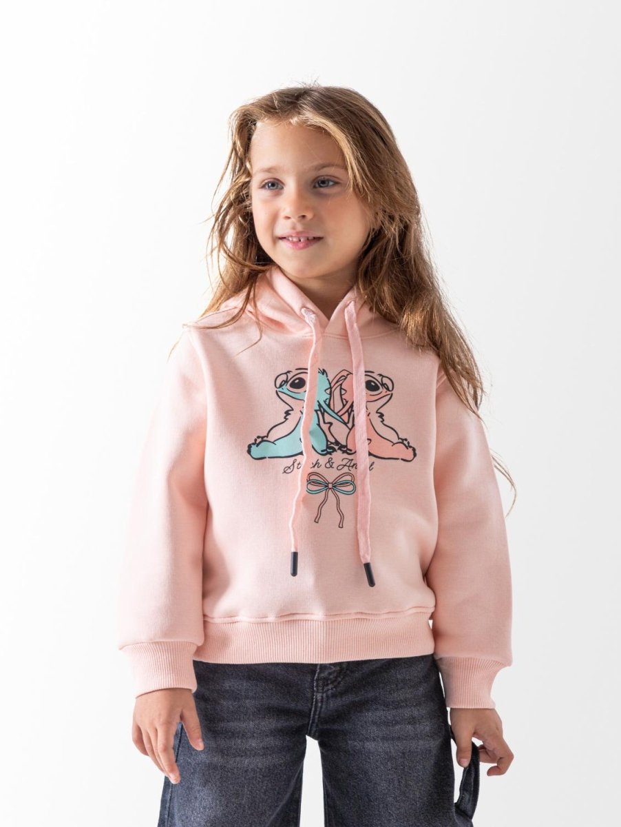 Ninos Kids storeGirls' Salmon Stitch & Angel HoodieHoodiesNINOS