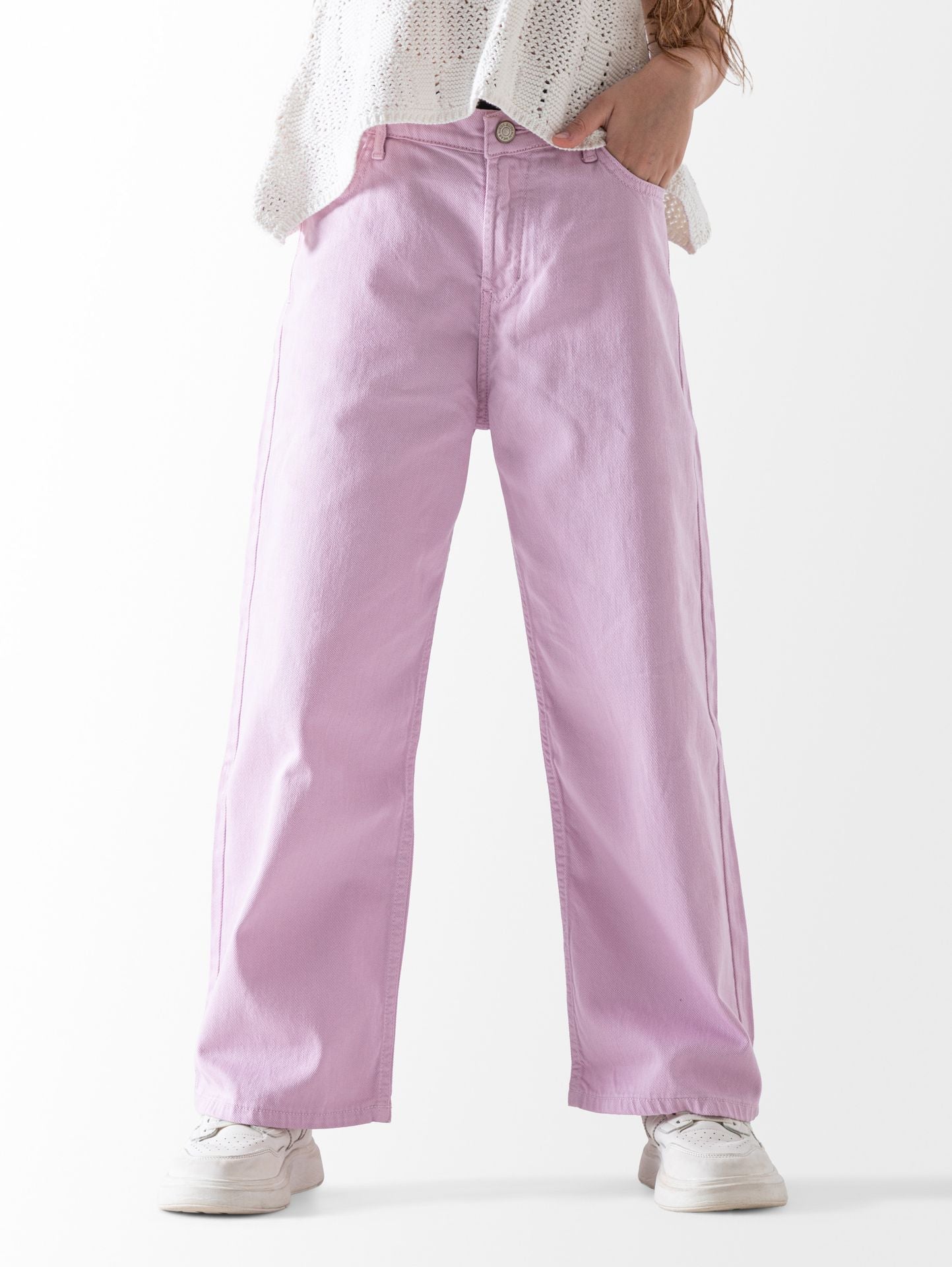 Wide Leg Gabardine Pant