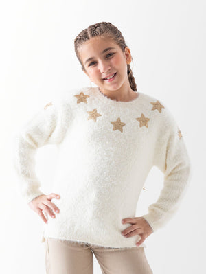 Strass Stars Pullover