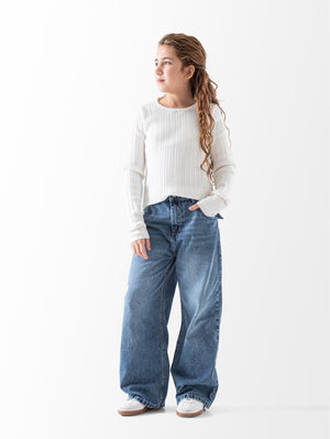 Wide Leg Jeans Trousers