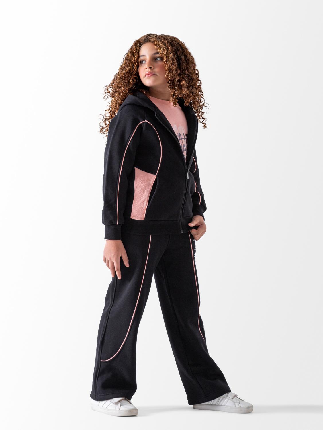 Ninos Kids storeGirls' Black Normal 3-Piece Pyjama SetPajamasGROUP FIVE