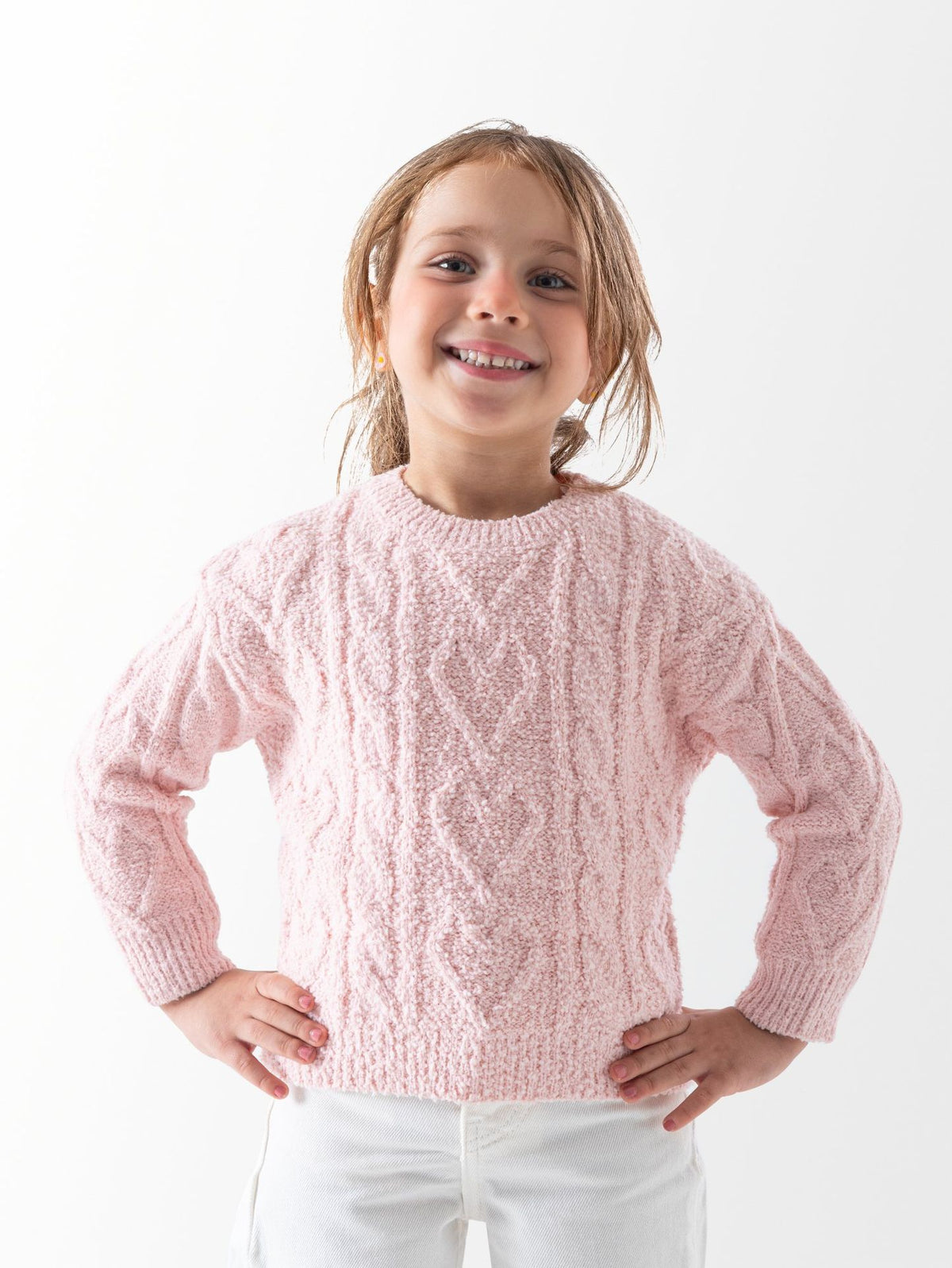 Ninos Kids storeHearts PulloverKnitwearCHINA