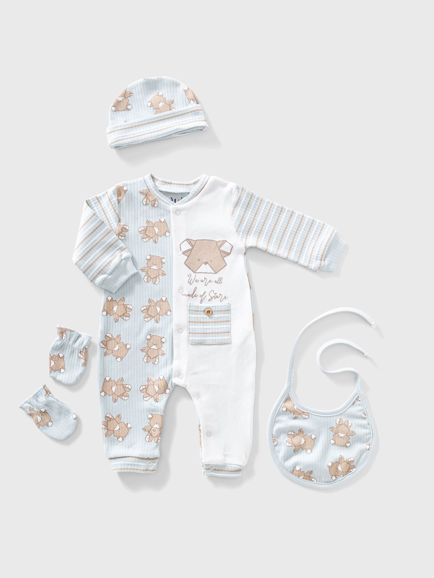 Ninos Kids storeBears 4PCS RomperRompers & SleepsuitsFull Moon