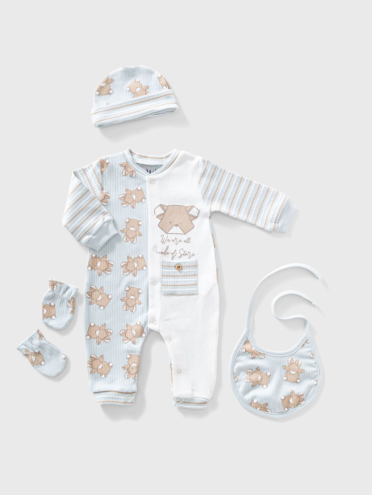 Ninos Kids storeBears 4PCS RomperRompers & SleepsuitsFull Moon