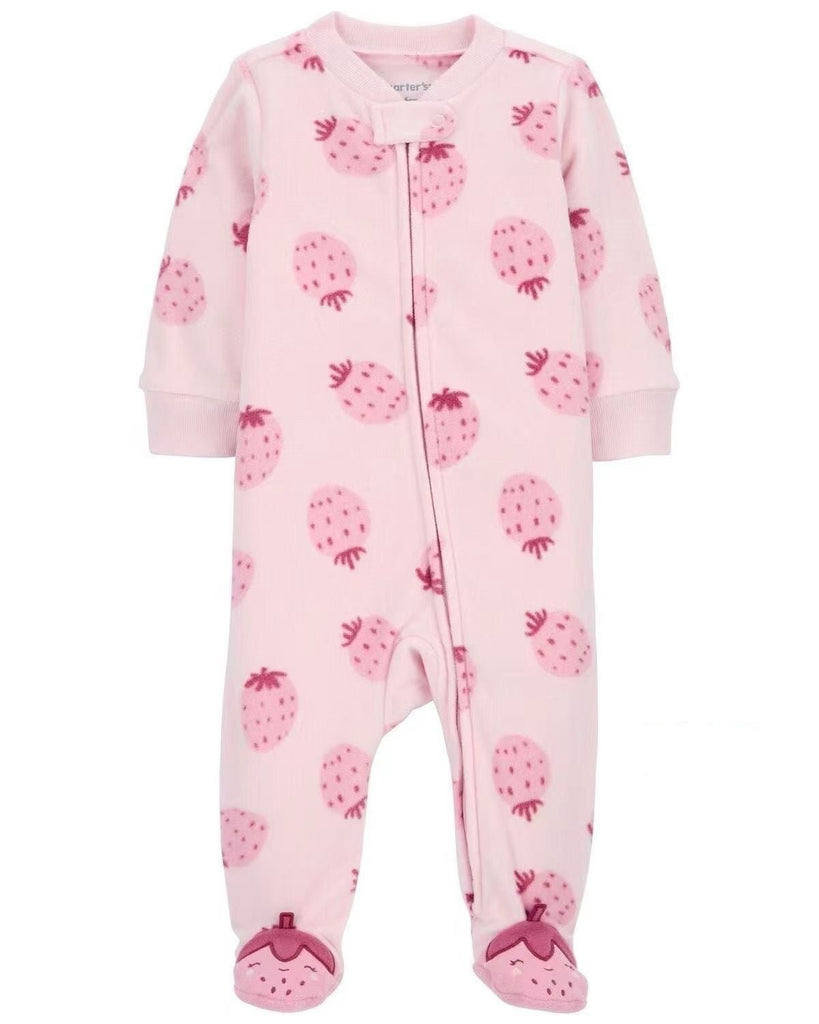 Ninos Kids storeStrawberry Fleece SleepsuitRompers & SleepsuitsGeneric
