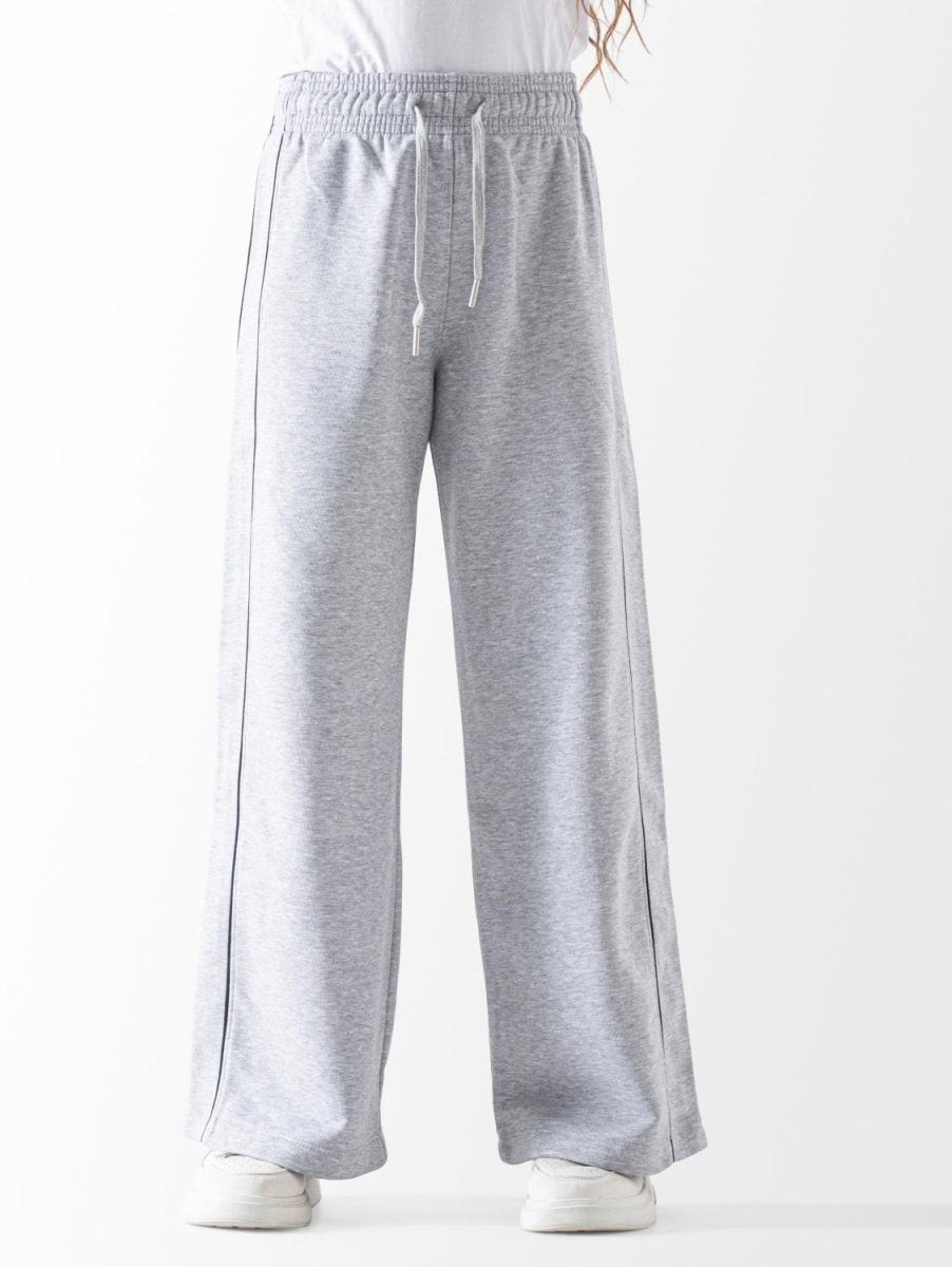 Ninos Kids storeUnisex Grey Piping Wide Leg SweatpantssweatpantsNINOS