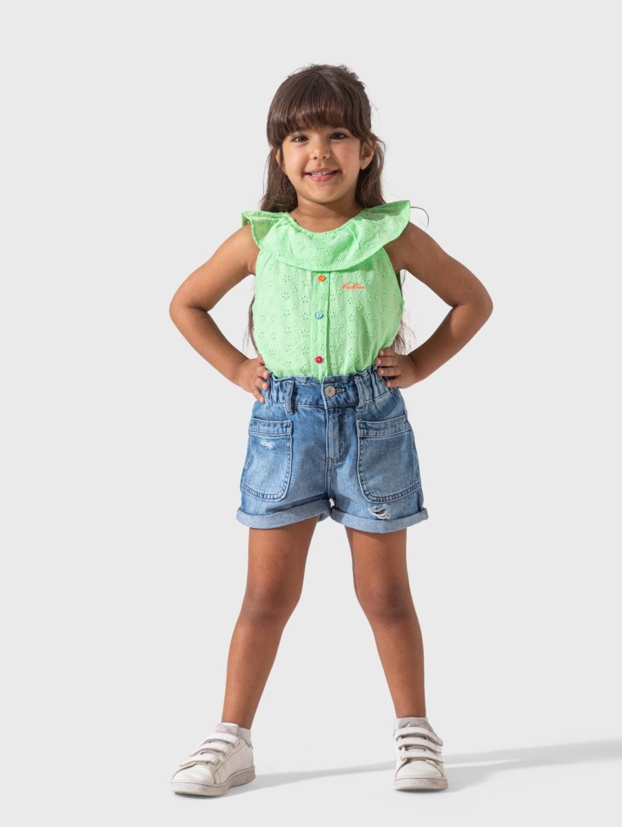 Ninos Kids storeEmbroidery Cut BlouseGirl blouseBee Born