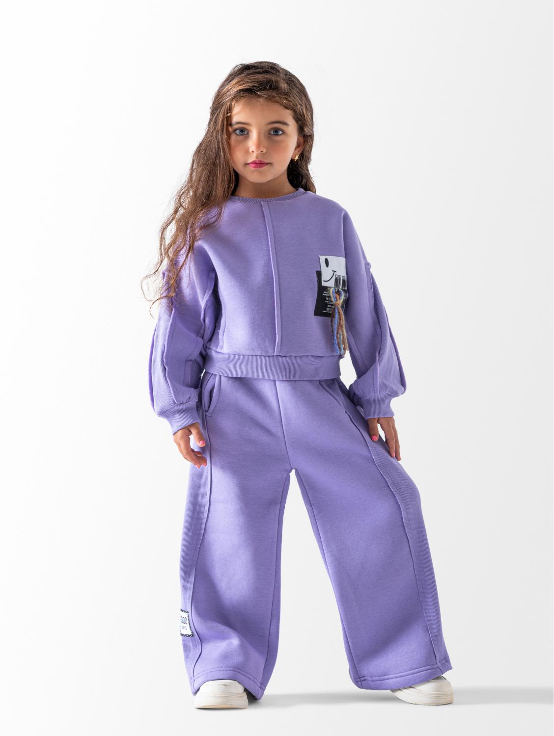 Girls' Purple Smile Occasion Set