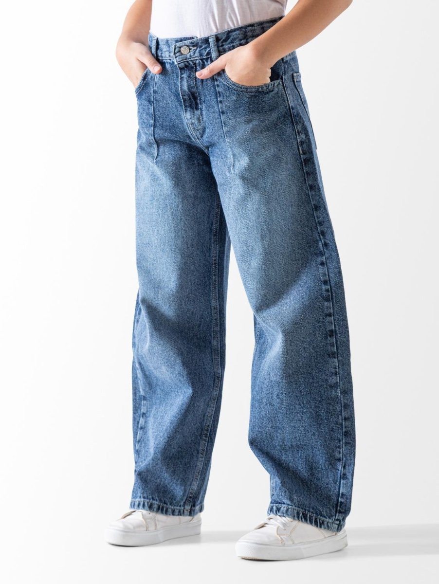 Ninos Kids storeGirls' Dark Denim Wide Leg JeansJeans pantsNINOS