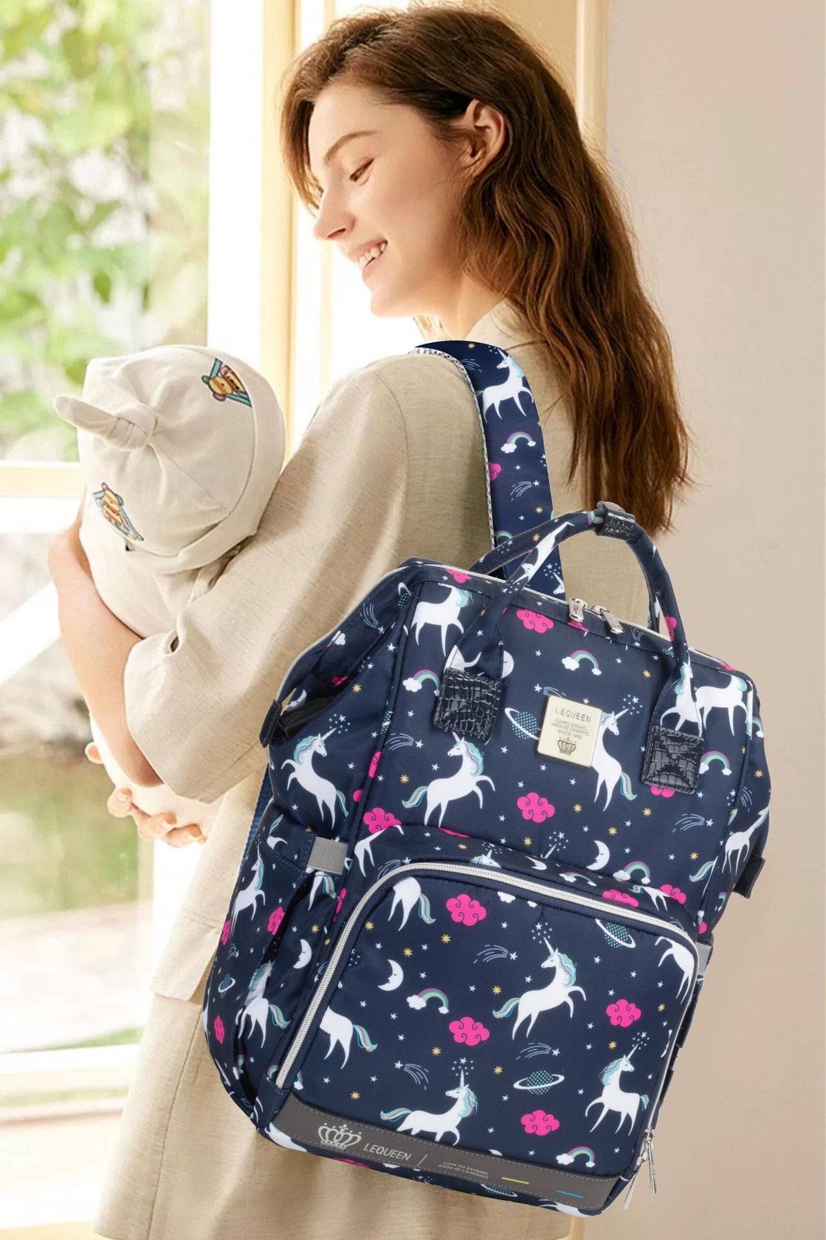 Ninos Kids storeLequeen Unicorn Diamond 7TH PlusDiaper BagsLequeen