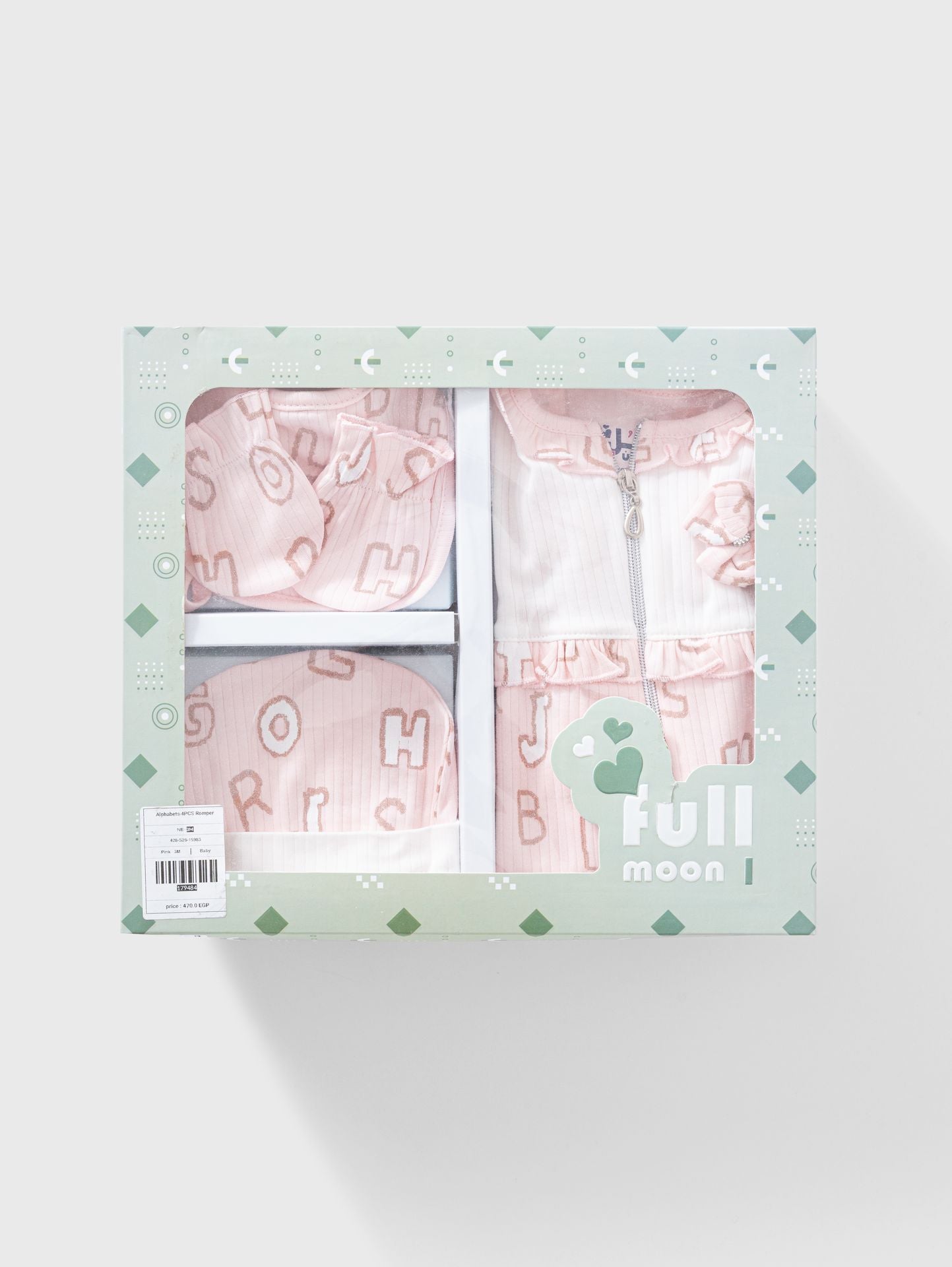 Ninos Kids storeAlphabets 4PCS RomperRompers & SleepsuitsFull Moon