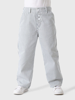 Wide Leg Gabardine Striped