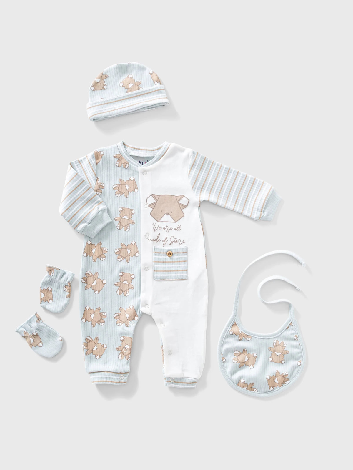 Ninos Kids storeBears 4PCS RomperRompers & SleepsuitsFull Moon