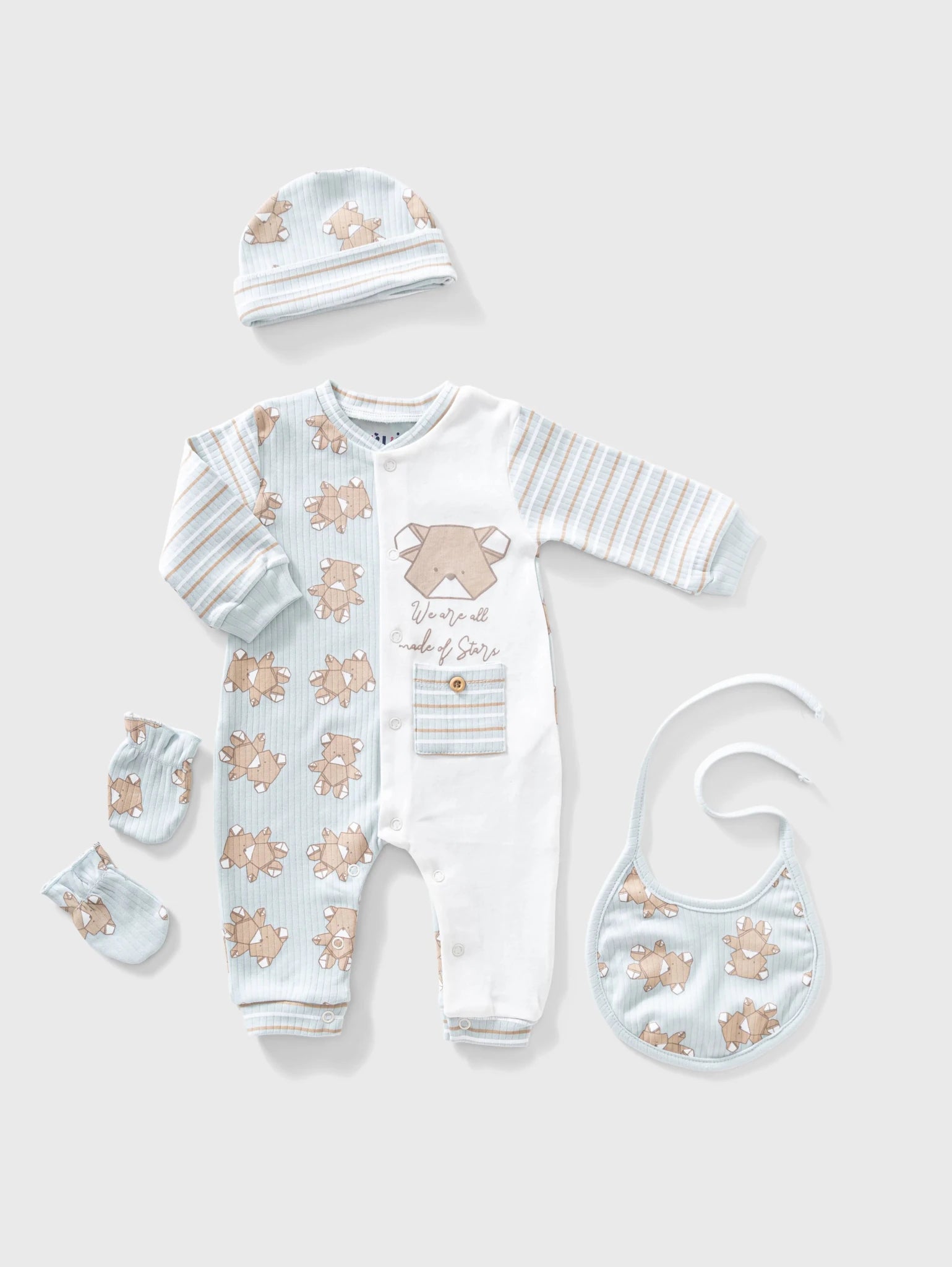 Ninos Kids storeBears 4PCS RomperRompers & SleepsuitsFull Moon