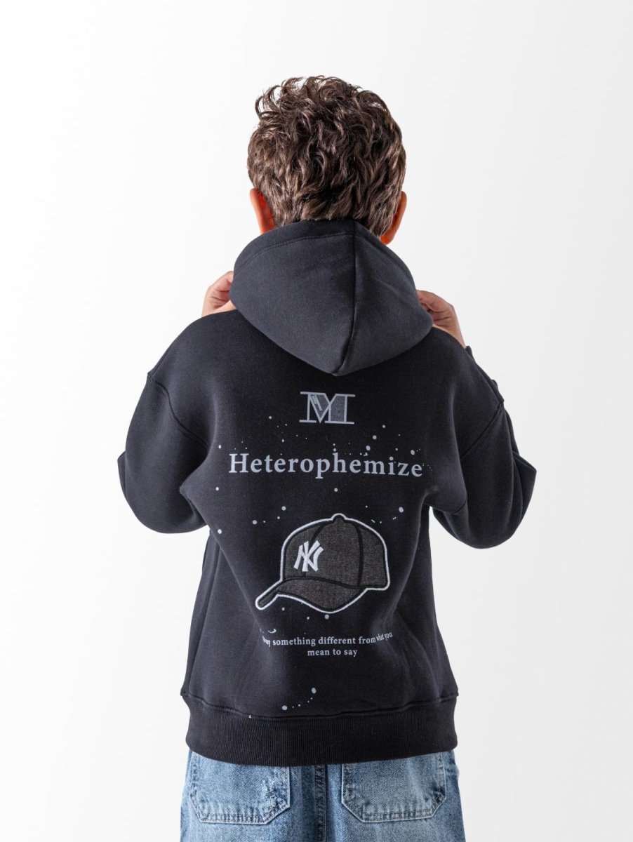 Ninos Kids storeBoys' Black Heterophemize HoodieHoodiesNINOS